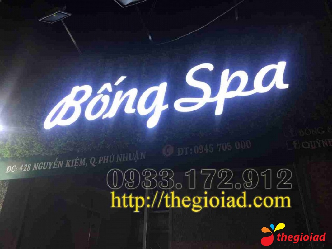 Bảng hiệu chữ nổi đèn led tổng hợp