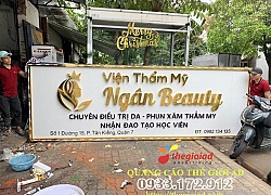 Bảng Hiệu Chữ Inox Vàng Biển Quảng Cáo Chữ Inox Trắng TPHCM