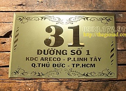 Làm biển số nhà ở quận 4 - Đẹp lấy nhanh đảm bảo uy tín