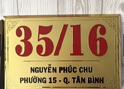 Kích Thước, Chất Liệu & Kỹ Thuật Làm Bảng Số Nhà Bền Đẹp, Đúng Chuẩn