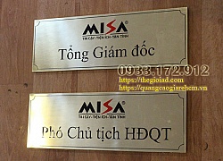 Làm Biển Phòng Ban Và Bảng Chức Danh TPHCM | Inox – Mica – Gỗ