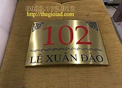 Gia công làm biển số nhà ở quận 3 | Bảng số nhà Inox Đẹp
