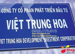 Làm bảng tên công ty Mica TPHCM – Giá làm bảng hiệu Mica