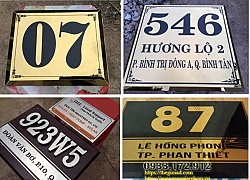 Làm bảng biển số nhà quận Phú Nhuận | Quận 10 giá rẻ
