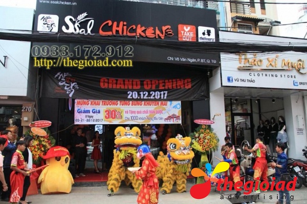 Bảng hiệu quảng cáo cửa hàng Ssal Chicken Phú Nhuận