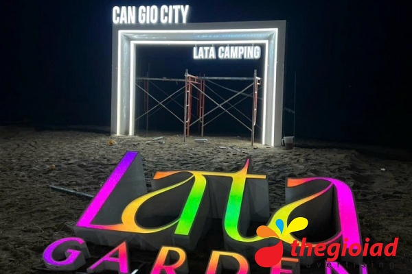 Chữ nổi Mica Lata Garden Can Gio City