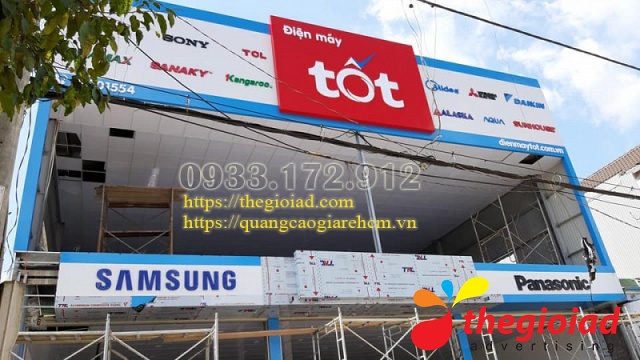 Dự án bảng hiệu quảng cáo QUY MÔ LỚN và vừa Thế Giới AD đều thực hiện được