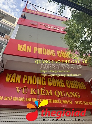 Một vài dự án bảng hiệu công ty Thế Giới AD vừa bàn giao cho khách hàng