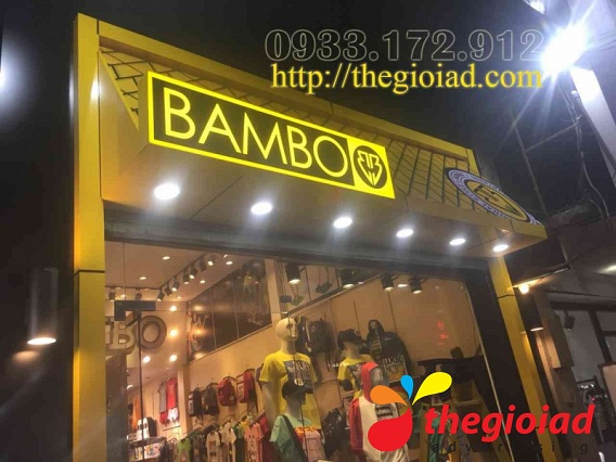 Bảng hiệu quảng cáo cửa hàng thời trang Bambo