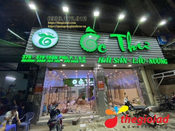 Một vài mẫu bảng hiệu quảng cáo thi công tháng 01/2020