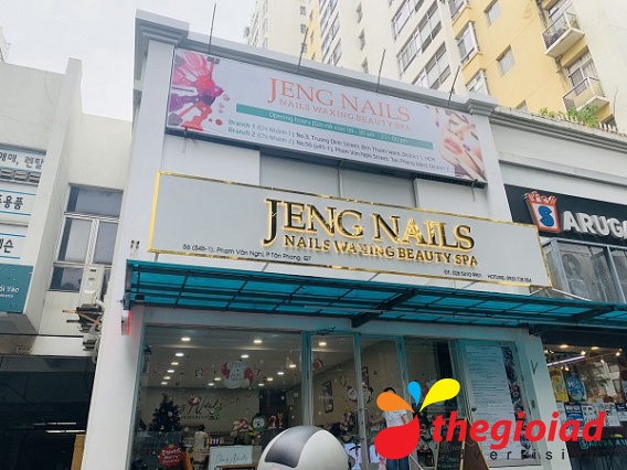 Bảng hiệu chữ Inox Beauty Spa - JENG NAILS