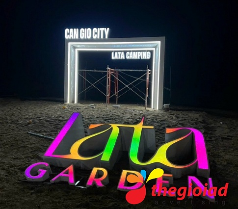 Chữ nổi Mica Lata Garden Can Gio City
