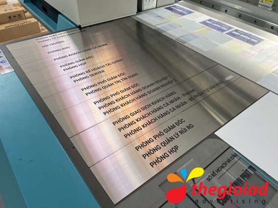 In UV Inox Bảng tên phòng