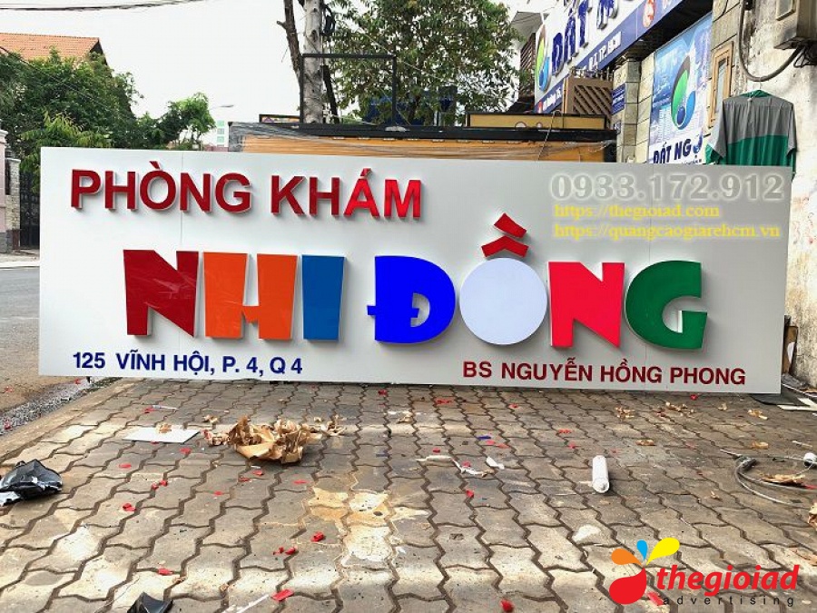 Ảnh bảng hiệu tham khảo – Thiết kế, thi công bảng hiệu quảng cáo Nhà Bè