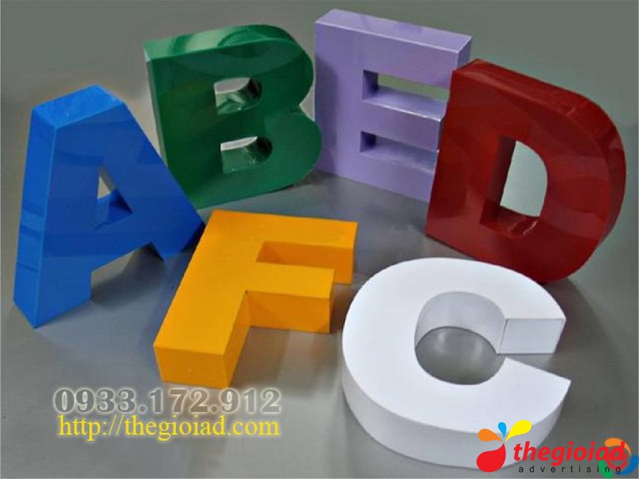 Ảnh bảng hiệu tham khảo – Cắt chữ Mica theo yêu cầu tại TP.HCM