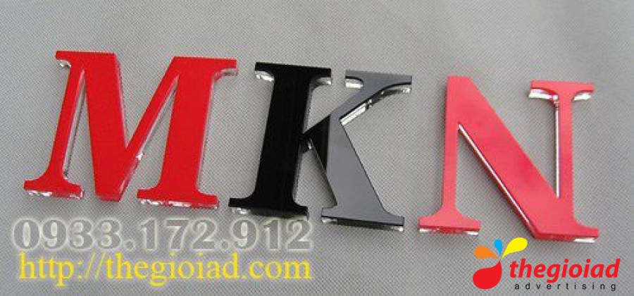 Ảnh bảng hiệu tham khảo – Cắt chữ Mica theo yêu cầu tại TP.HCM