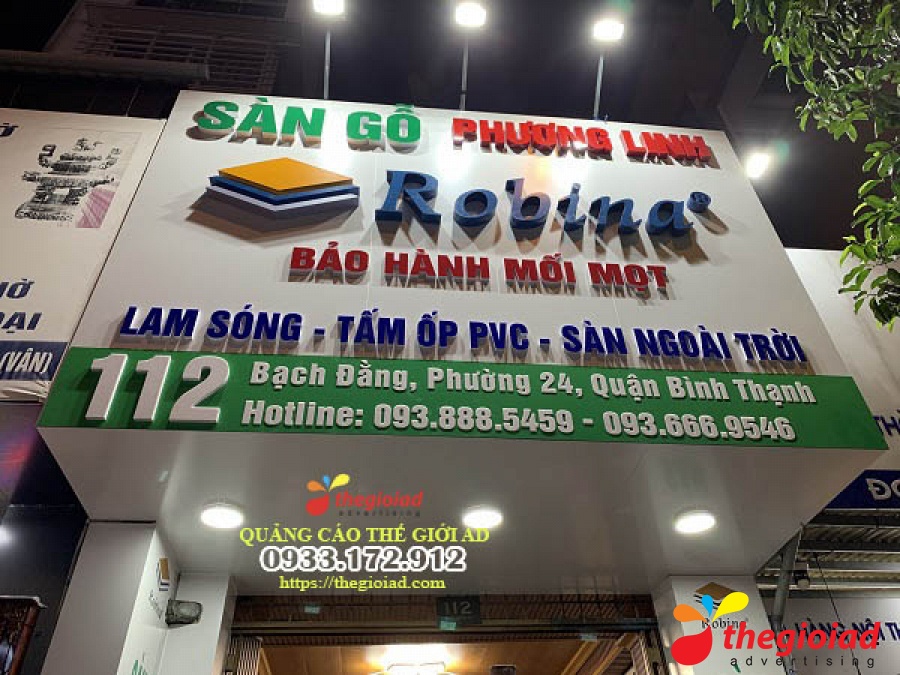 Ảnh bảng hiệu tham khảo – Thiết kế, thi công bảng hiệu quảng cáo tại TP.HCM
