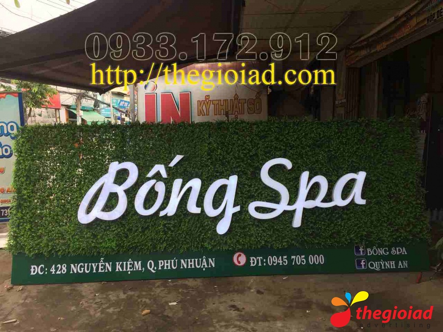 Bảng hiệu chữ nổi đèn led tổng hợp – góc nhìn 9