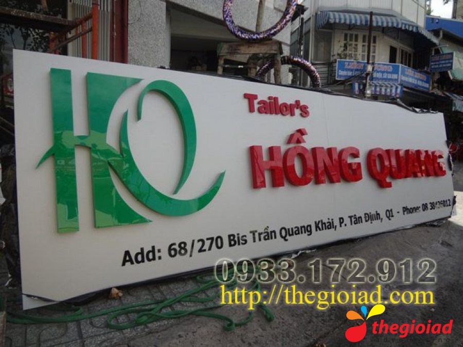 Ảnh bảng hiệu tham khảo – Thiết kế, thi công bảng hiệu quảng cáo Quận 5