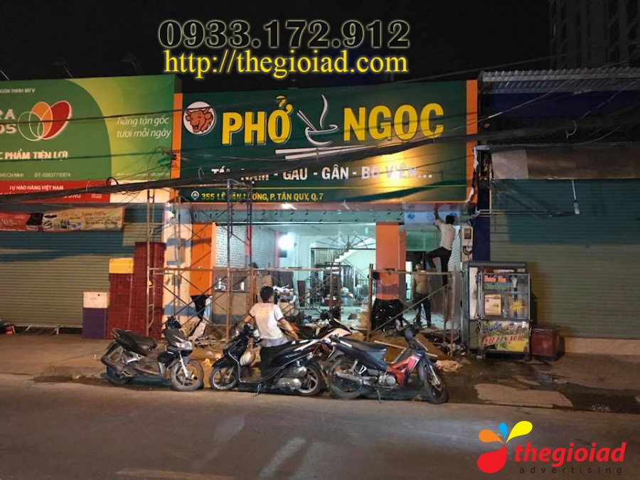 Ảnh bảng hiệu tham khảo – Thiết kế, thi công bảng hiệu quảng cáo Cần Giờ