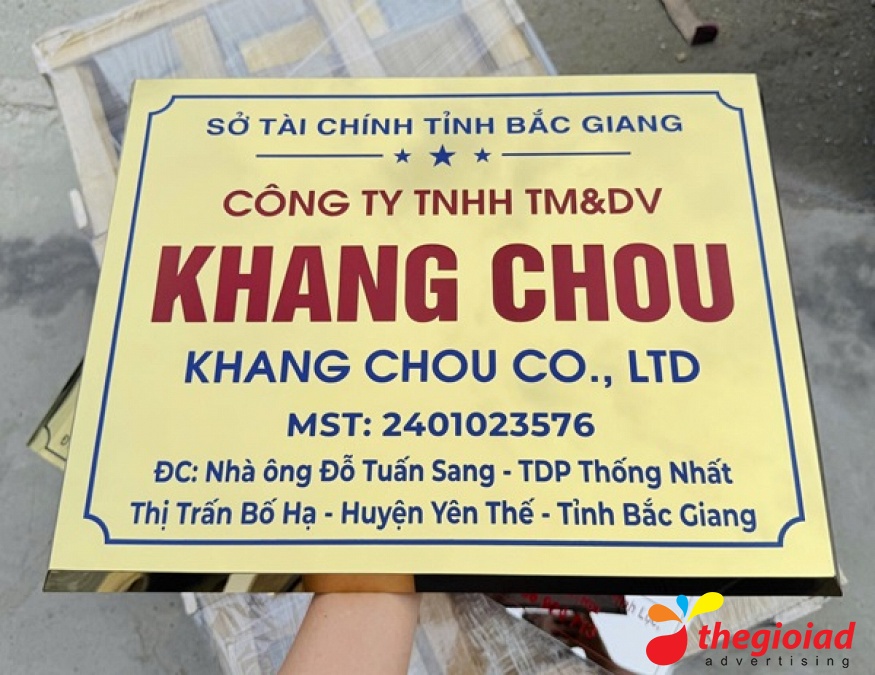 Ảnh bảng hiệu tham khảo – Bố trí bảng hiệu công ty