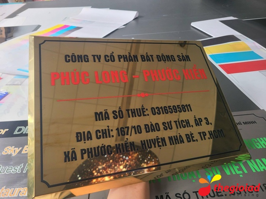 Ảnh bảng hiệu tham khảo – Các loại bảng công ty: biển tấm hay chữ rời?