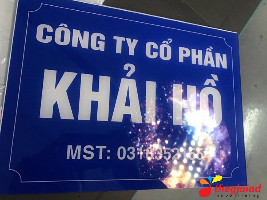 Ảnh bảng hiệu tham khảo – Các loại bảng công ty: biển tấm hay chữ rời?