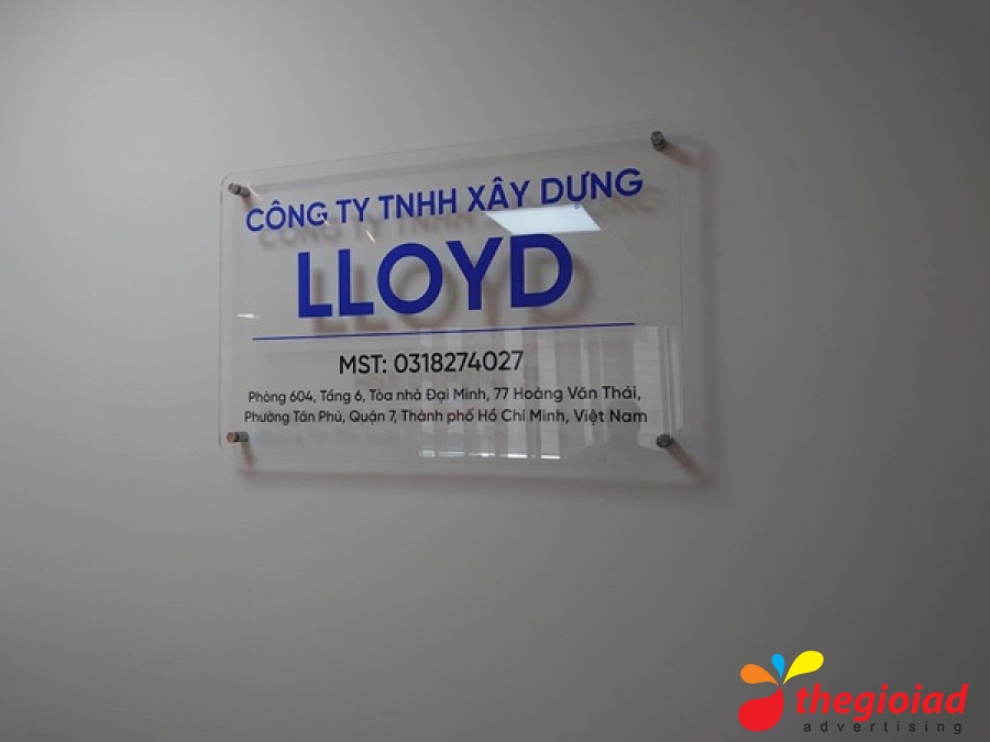 Ảnh bảng hiệu tham khảo – Các loại bảng công ty: biển tấm hay chữ rời?