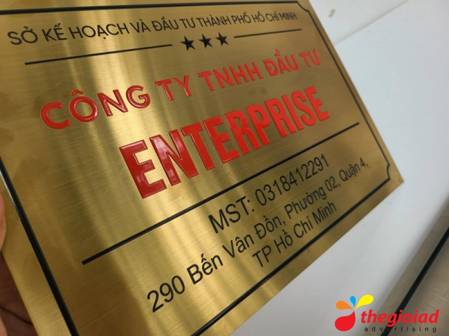 Ảnh bảng hiệu tham khảo – Chi phí làm bảng công ty: dự trù theo từng hạng mục