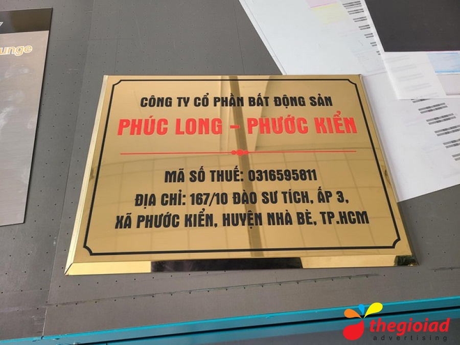 Ảnh bảng hiệu tham khảo – Chi phí làm bảng công ty: dự trù theo từng hạng mục