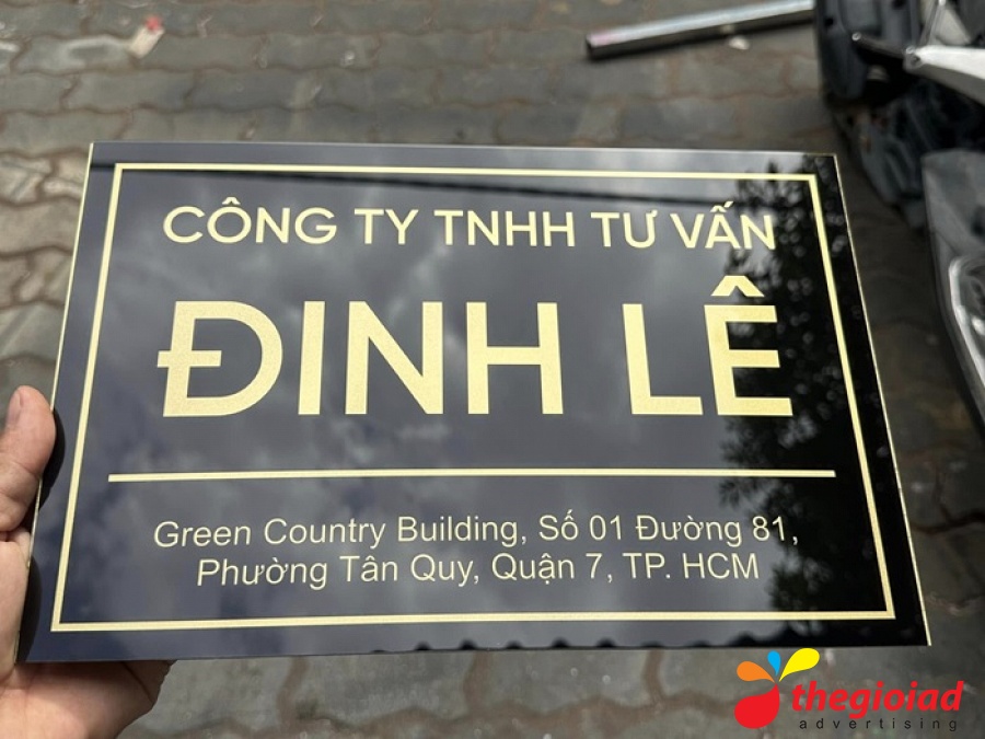 Ảnh bảng hiệu tham khảo – Chi phí làm bảng công ty: dự trù theo từng hạng mục
