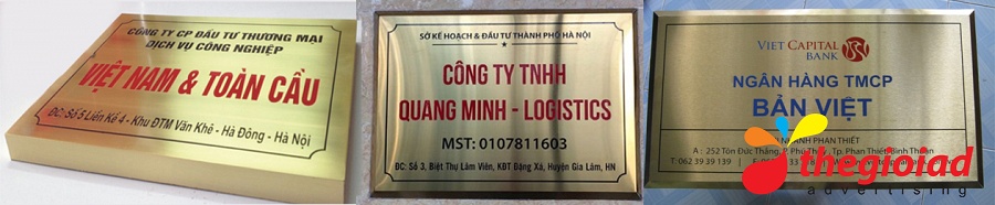 Bảng Công Ty Inox - Mica – góc nhìn 2