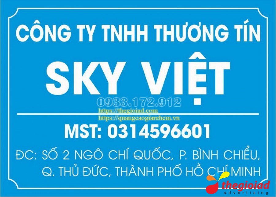 Ảnh bảng hiệu tham khảo – Làm bảng hiệu, bảng tên công ty tại TP.HCM
