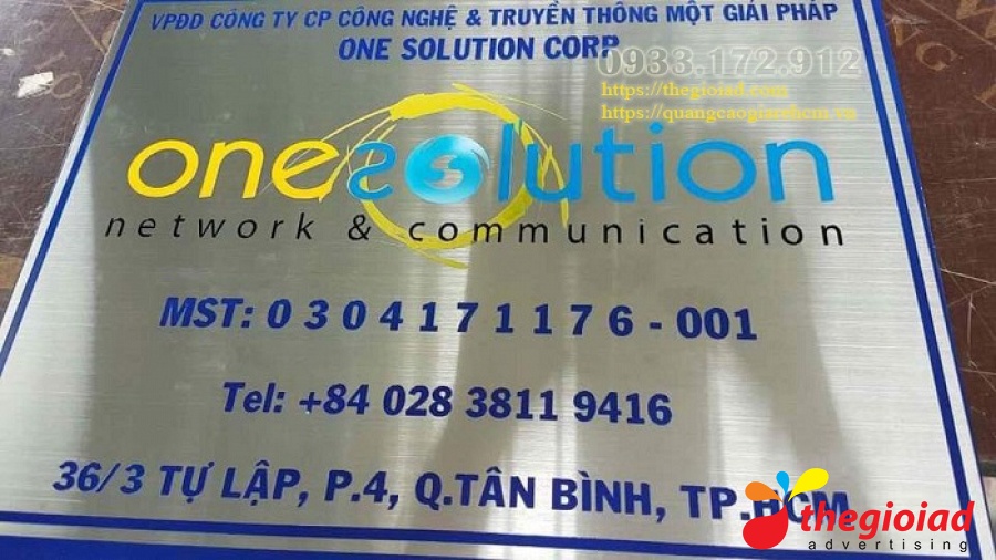 Ảnh bảng hiệu tham khảo – Làm bảng hiệu, bảng tên công ty tại TP.HCM