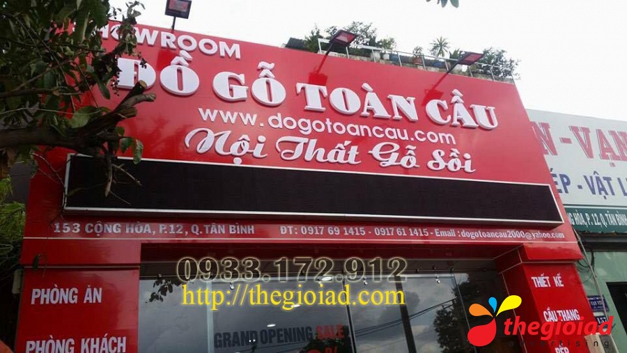Ảnh bảng hiệu tham khảo – Thiết kế, thi công bảng hiệu quảng cáo Cần Giờ