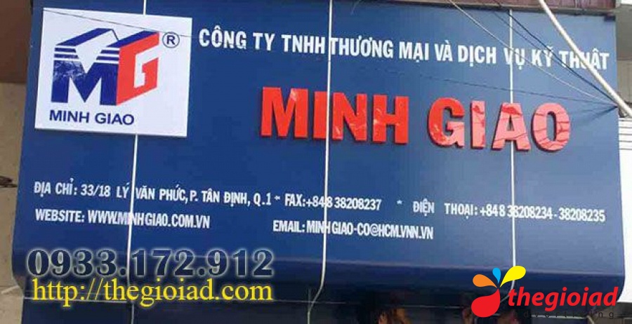 Ảnh bảng hiệu tham khảo – Thiết kế, thi công bảng hiệu quảng cáo Nhà Bè