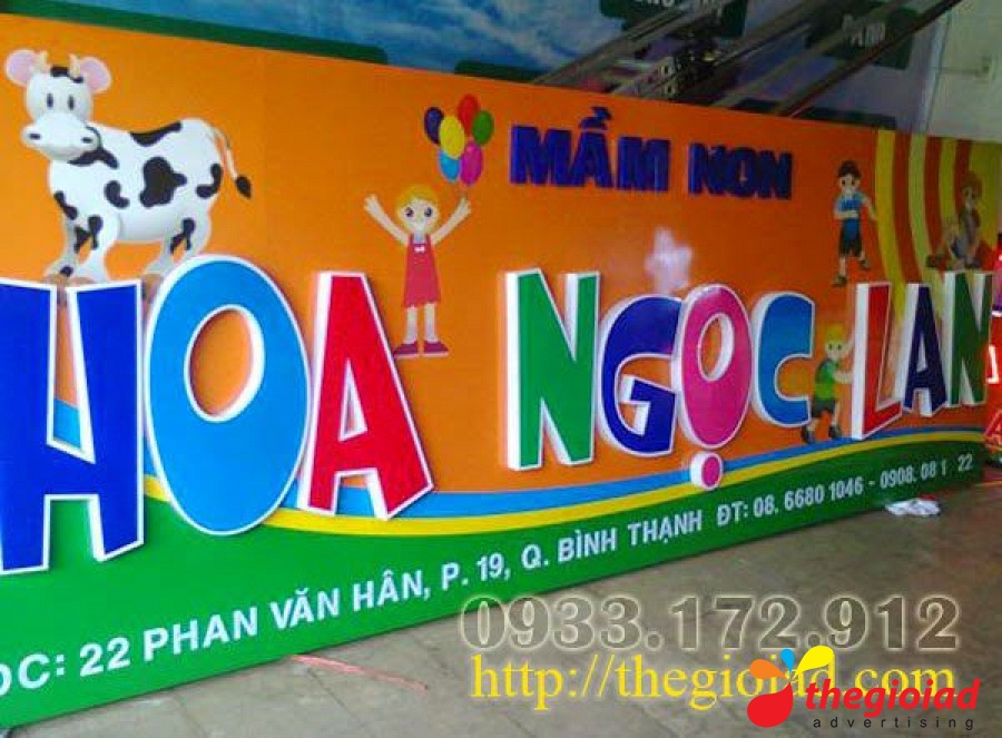 Ảnh bảng hiệu tham khảo – Thiết kế, thi công bảng hiệu quảng cáo Quận 5