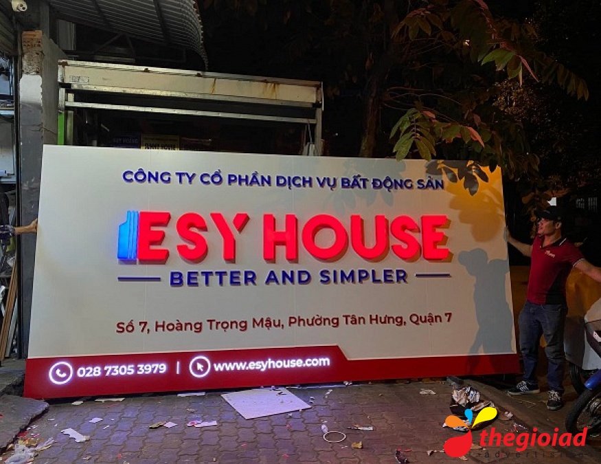 Ảnh bảng hiệu tham khảo – Làm bảng hiệu, bảng tên công ty tại TP.HCM