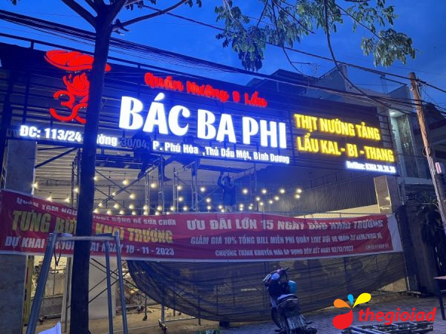 Ảnh bảng hiệu tham khảo – Thiết kế, thi công bảng hiệu quảng cáo Quận 7