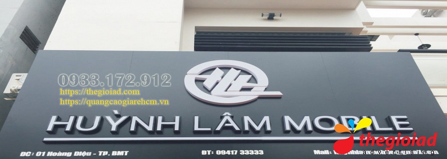 Ảnh bảng hiệu tham khảo – Thiết kế, thi công bảng hiệu quảng cáo Nhà Bè