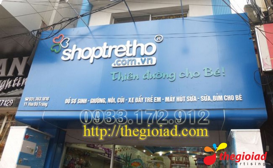 Ảnh bảng hiệu tham khảo – Thiết kế, thi công bảng hiệu quảng cáo Quận 8