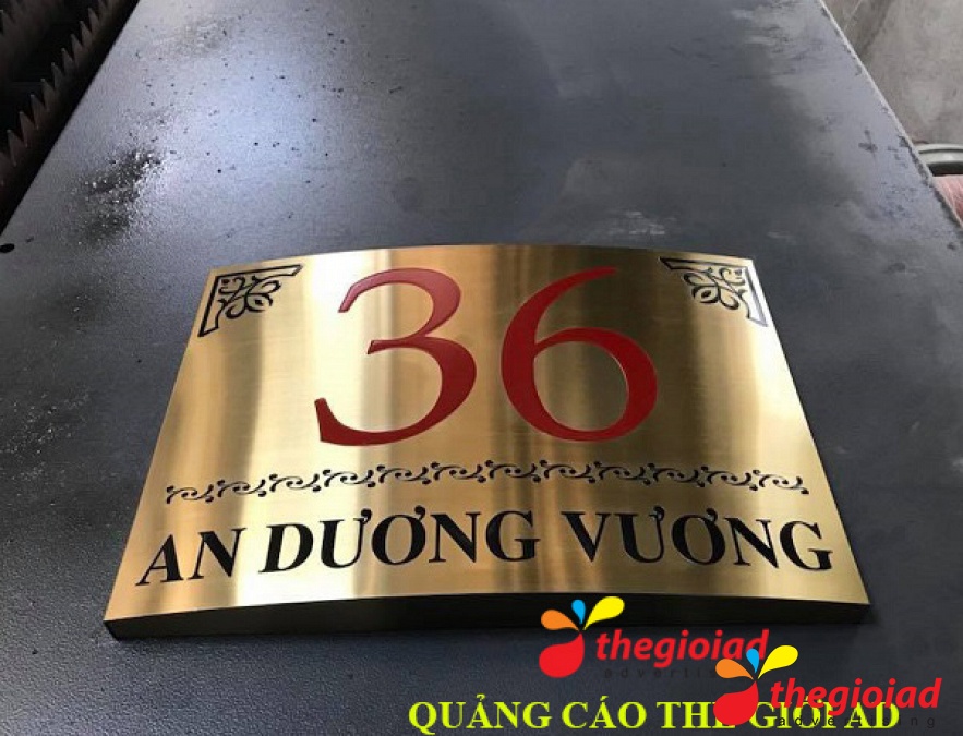 Mẫu bảng số nhà tham khảo từ thư viện Thế Giới AD
