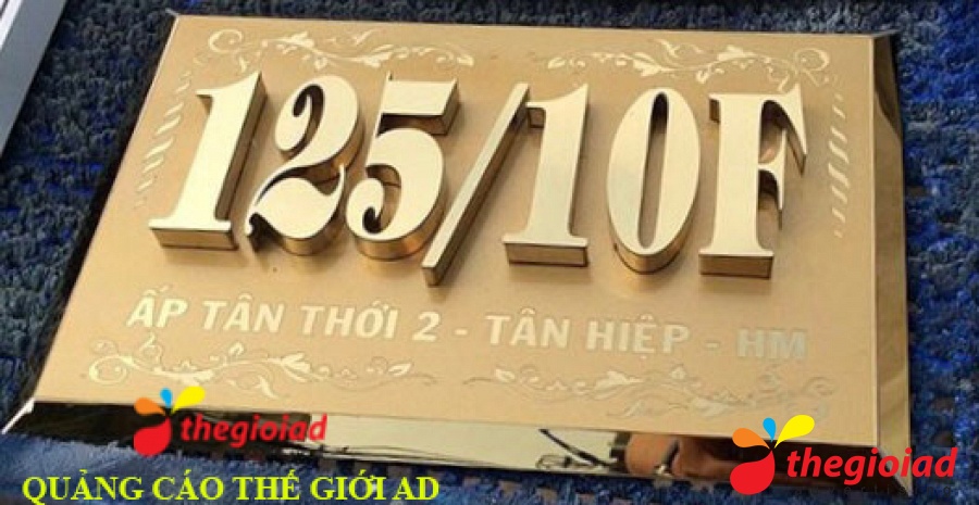 Mẫu bảng số nhà tham khảo từ thư viện Thế Giới AD