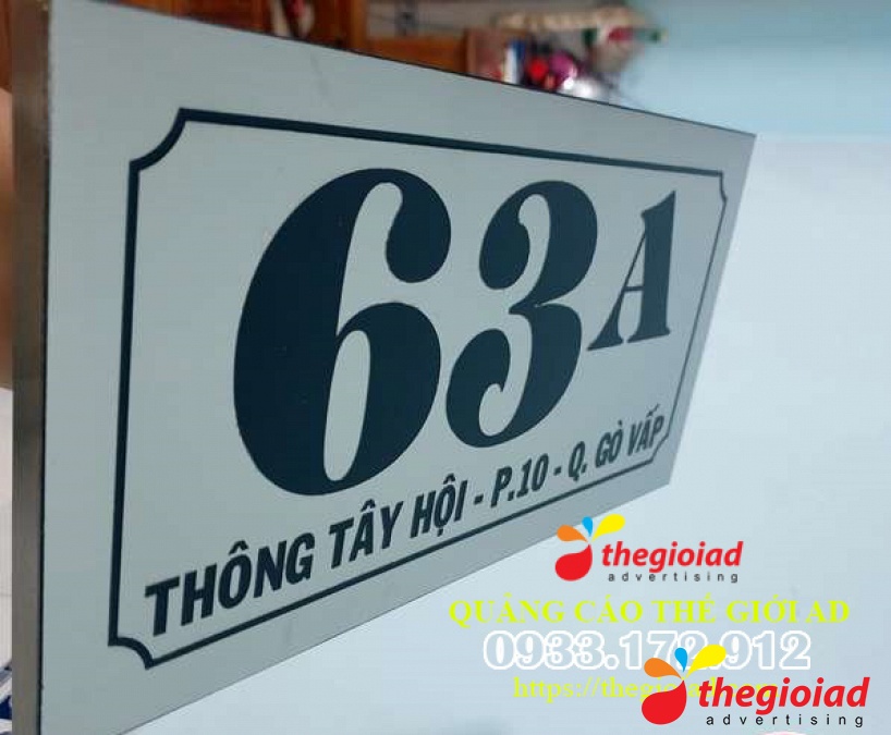 Mẫu bảng số nhà tham khảo từ thư viện Thế Giới AD