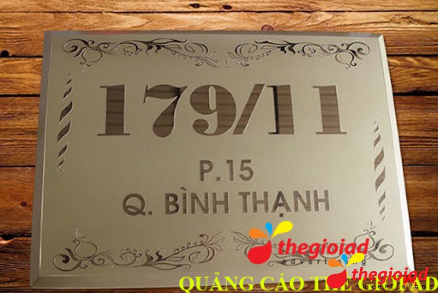Mẫu bảng số nhà tham khảo từ thư viện Thế Giới AD
