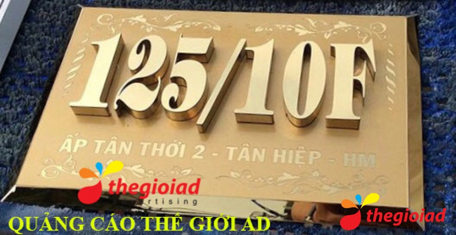Mẫu bảng số nhà tham khảo từ thư viện Thế Giới AD