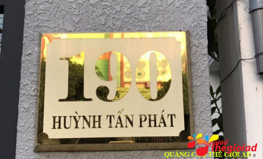 Mẫu bảng số nhà tham khảo từ thư viện Thế Giới AD