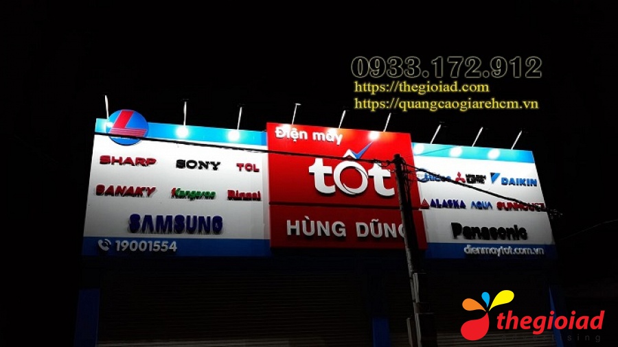 Ảnh bảng hiệu tham khảo – Thiết kế, thi công bảng hiệu quảng cáo Quận 5
