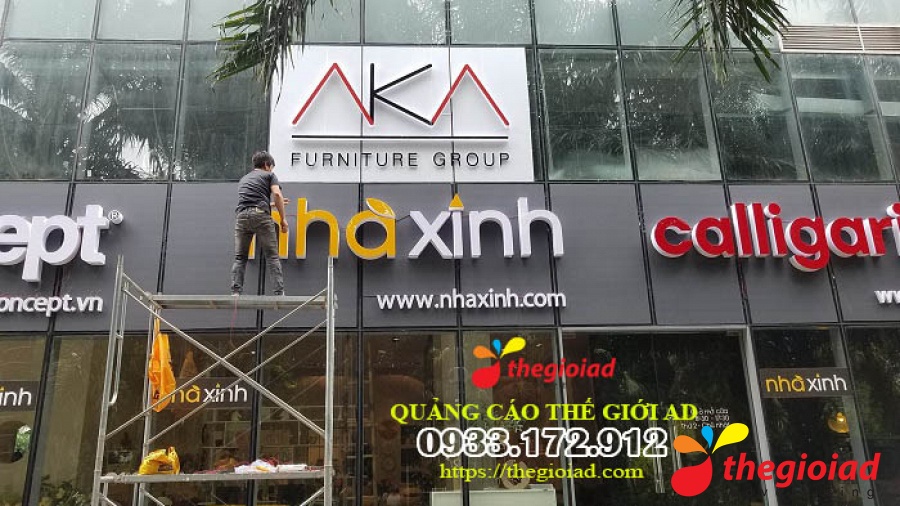 Ảnh bảng hiệu tham khảo – Thiết kế, thi công bảng hiệu quảng cáo tại TP.HCM