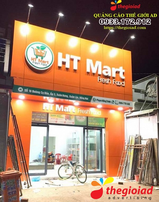 Ảnh bảng hiệu tham khảo – Thiết kế, thi công bảng hiệu quảng cáo tại TP.HCM